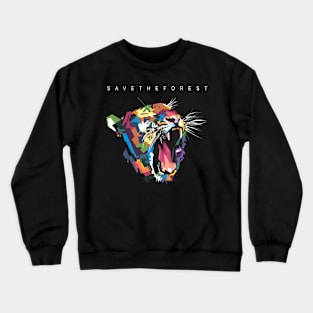 Tiger in wpap Crewneck Sweatshirt